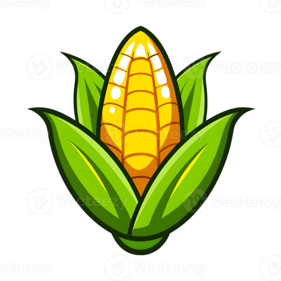 Cartoon Corn Logo png