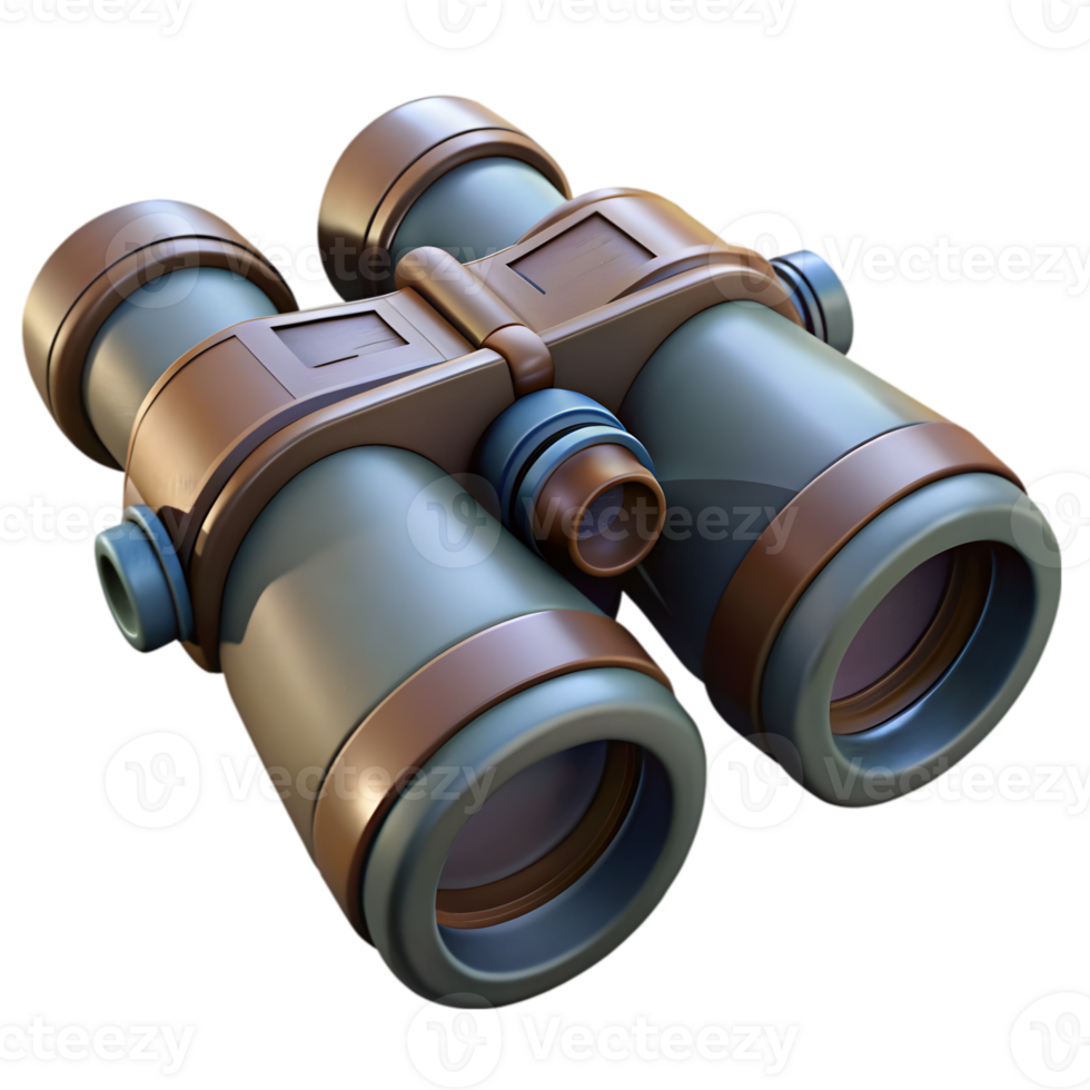 3D Render of Field Binoculars png