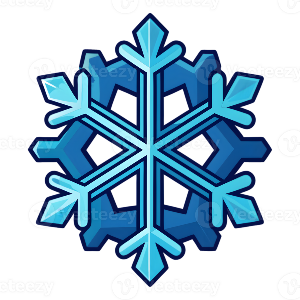 Cartoon Snowflake Logo png