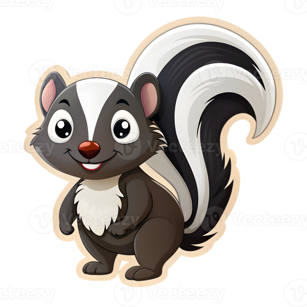 Funny Skunk Sticker png