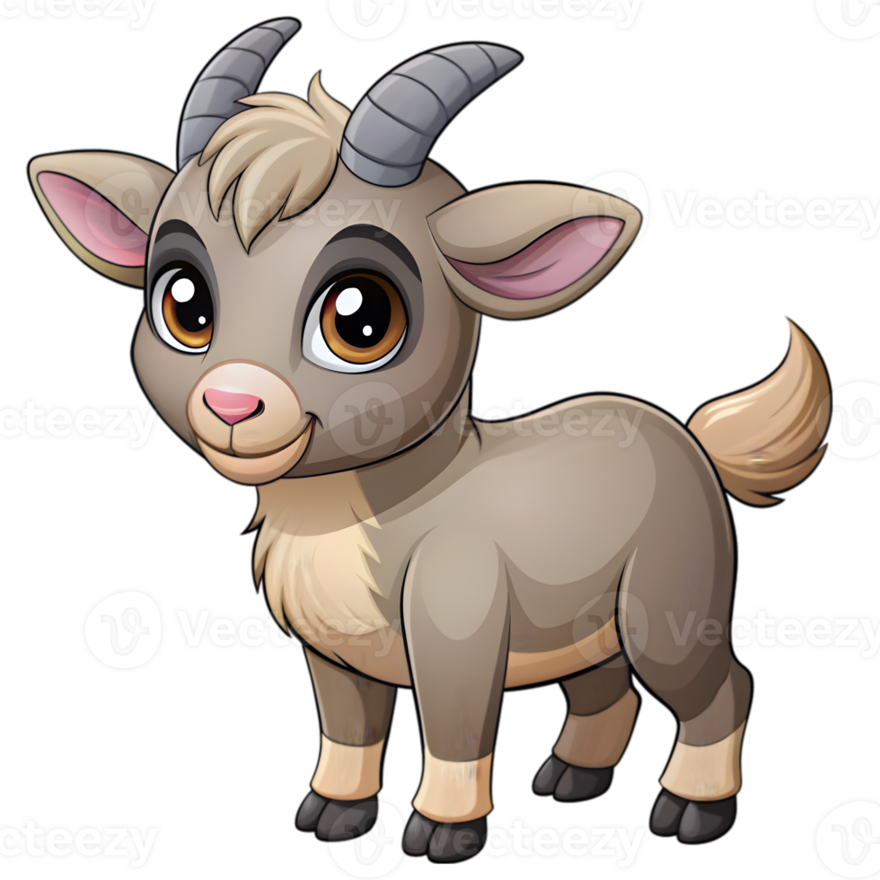 Cute Goat Character png