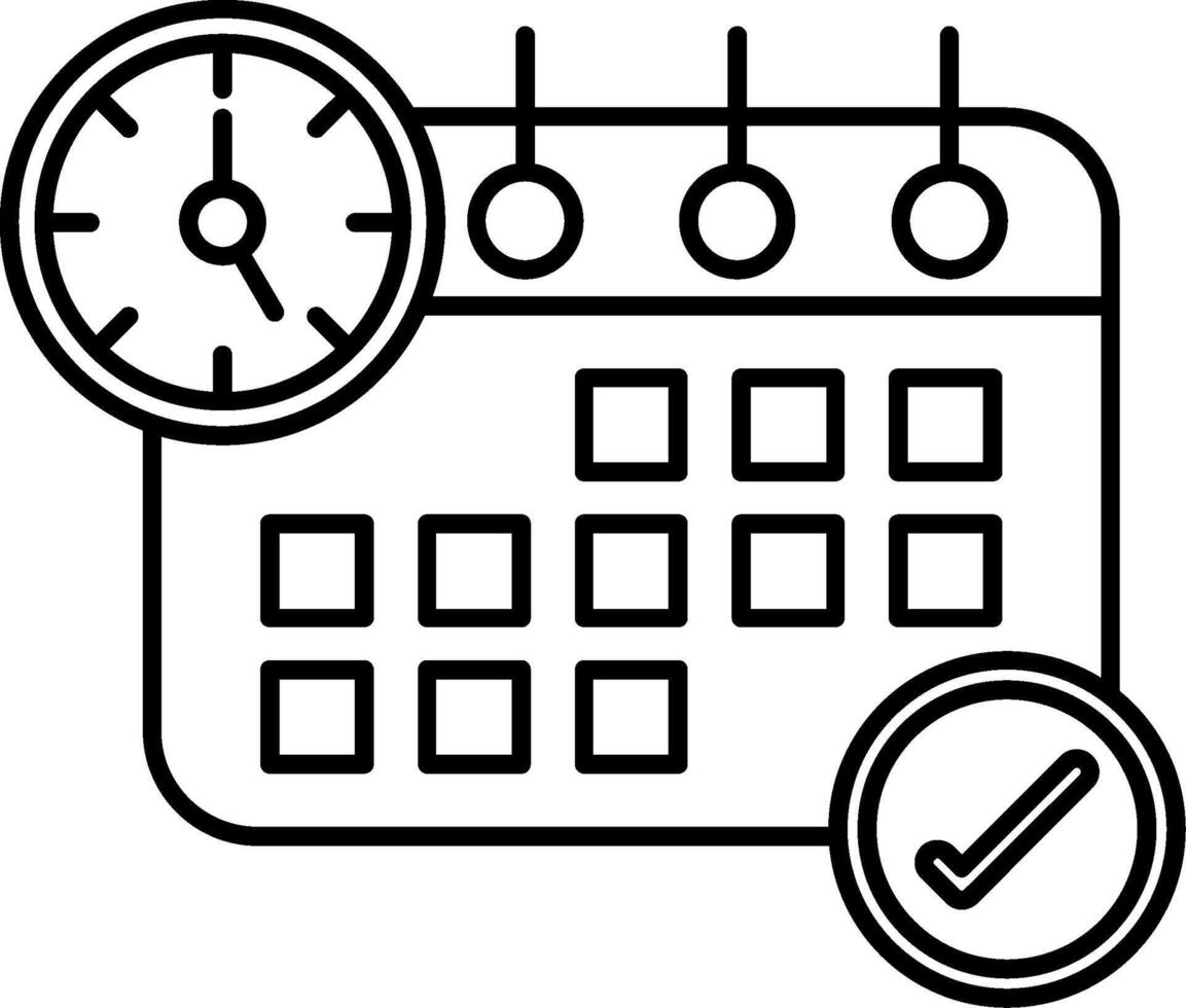 Schedule Plan Icon vector