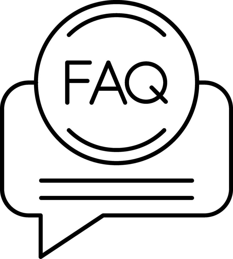 Faq Help Icon vector