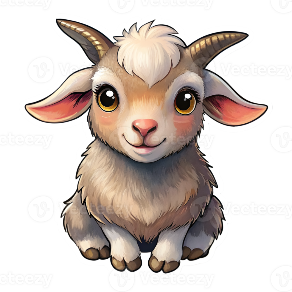 Cute Pygmy Goat Sticker png