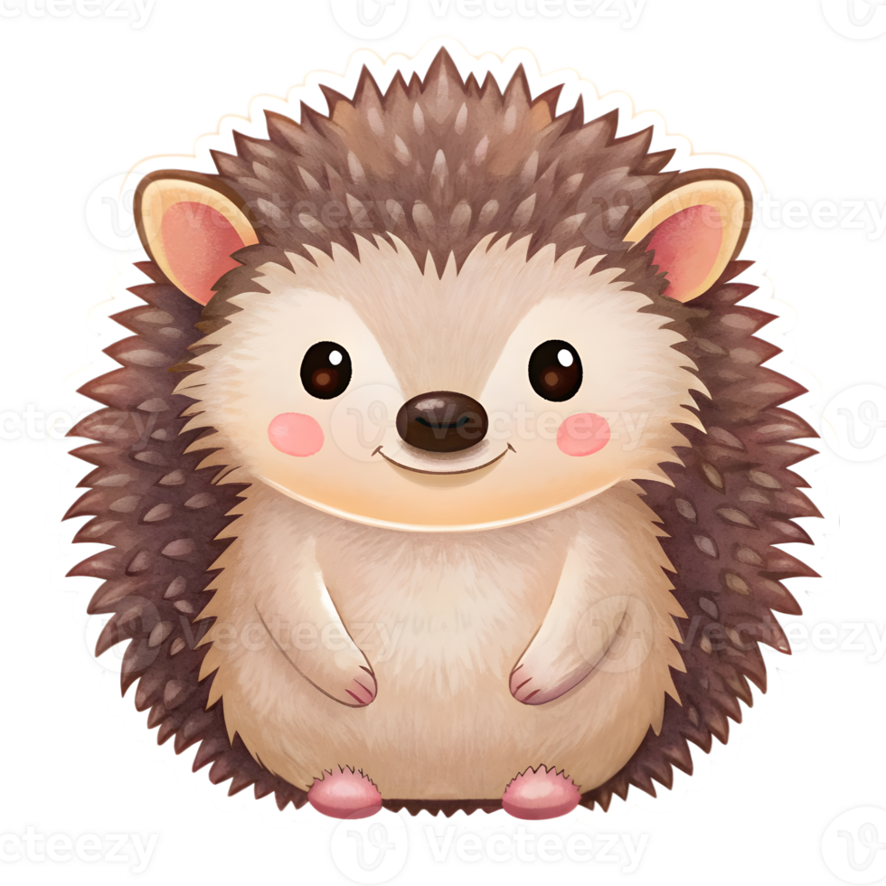 Cute Hedgehog Sticker png