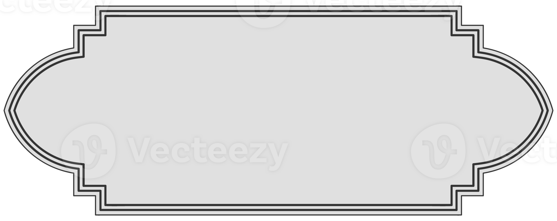 Classic frame, black lines overlapping a gray background. png