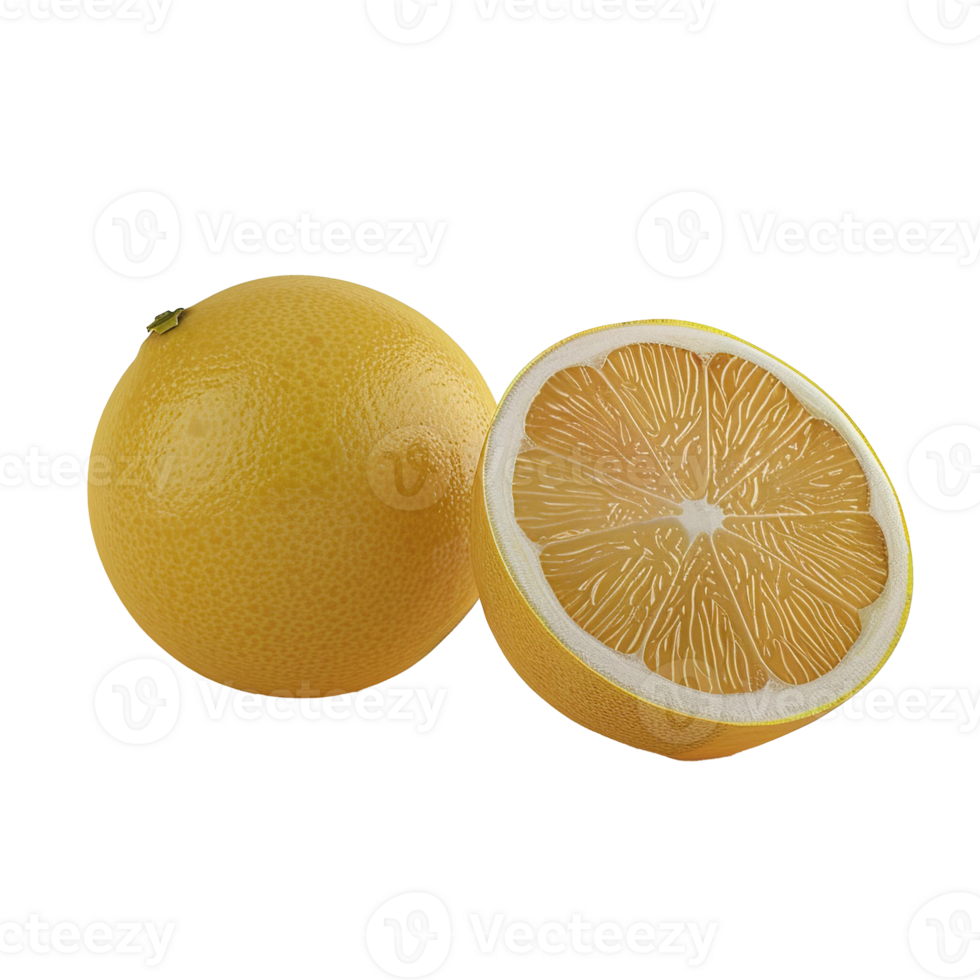 Halved Oranges, fresh fruit png