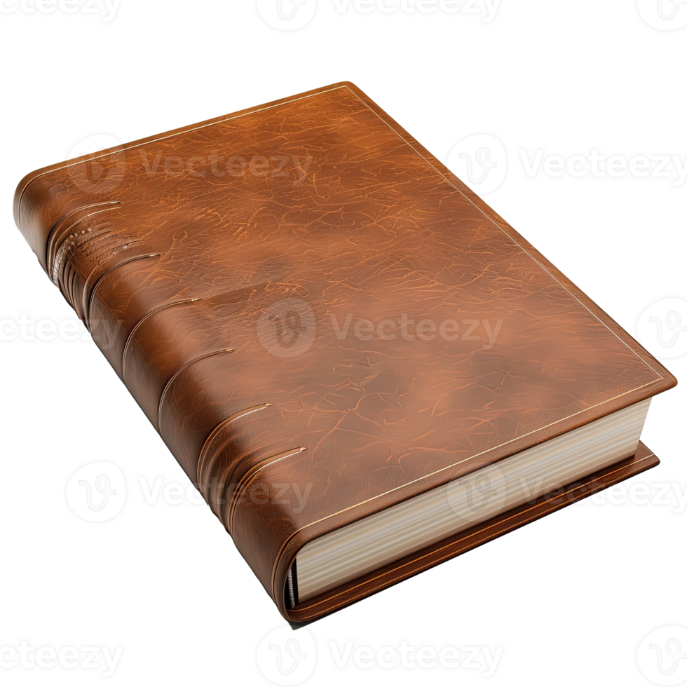 Weathered Leather-Bound Book png