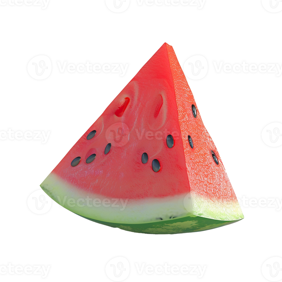 Realistic watermelon slice png