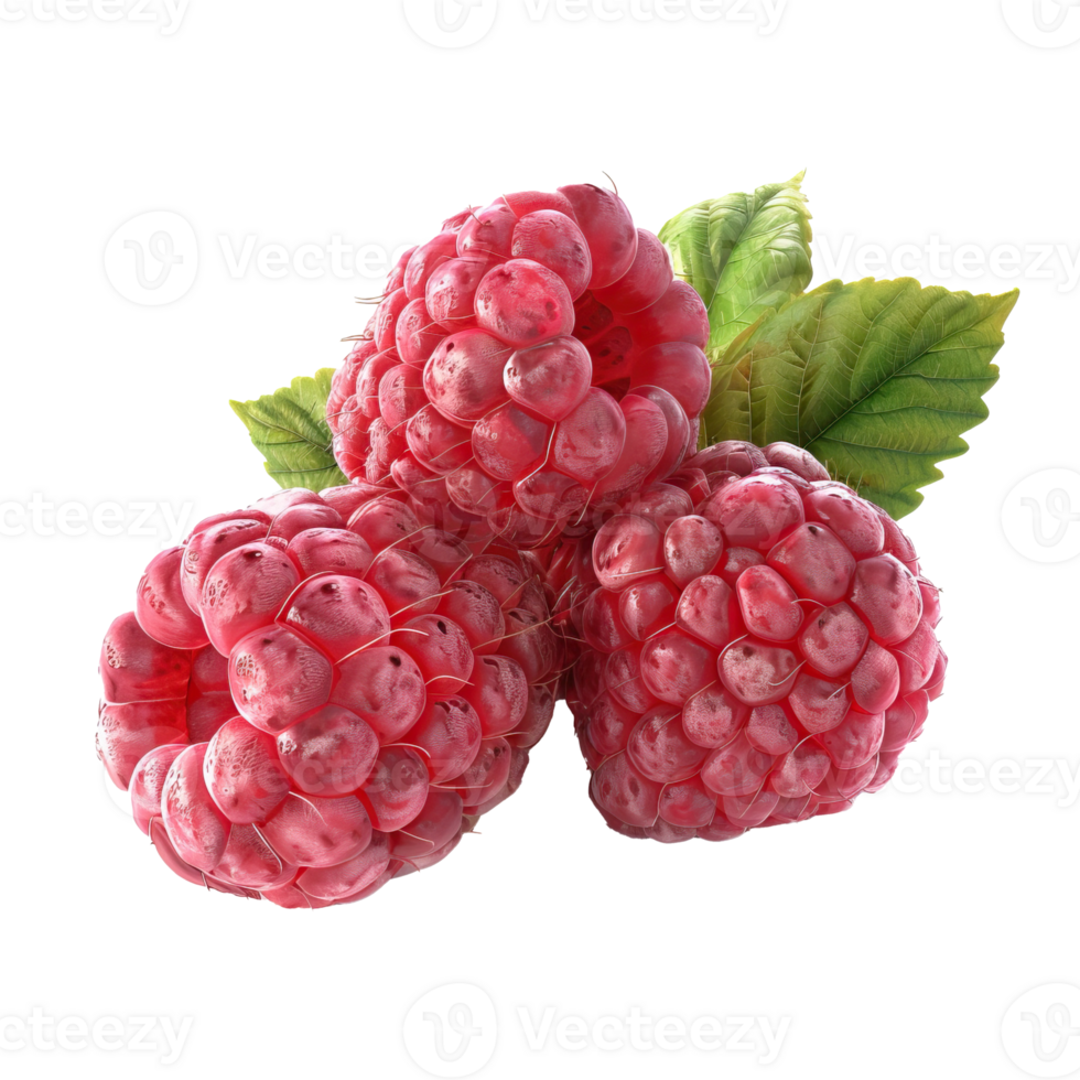 Scrumptious ripe raspberries png