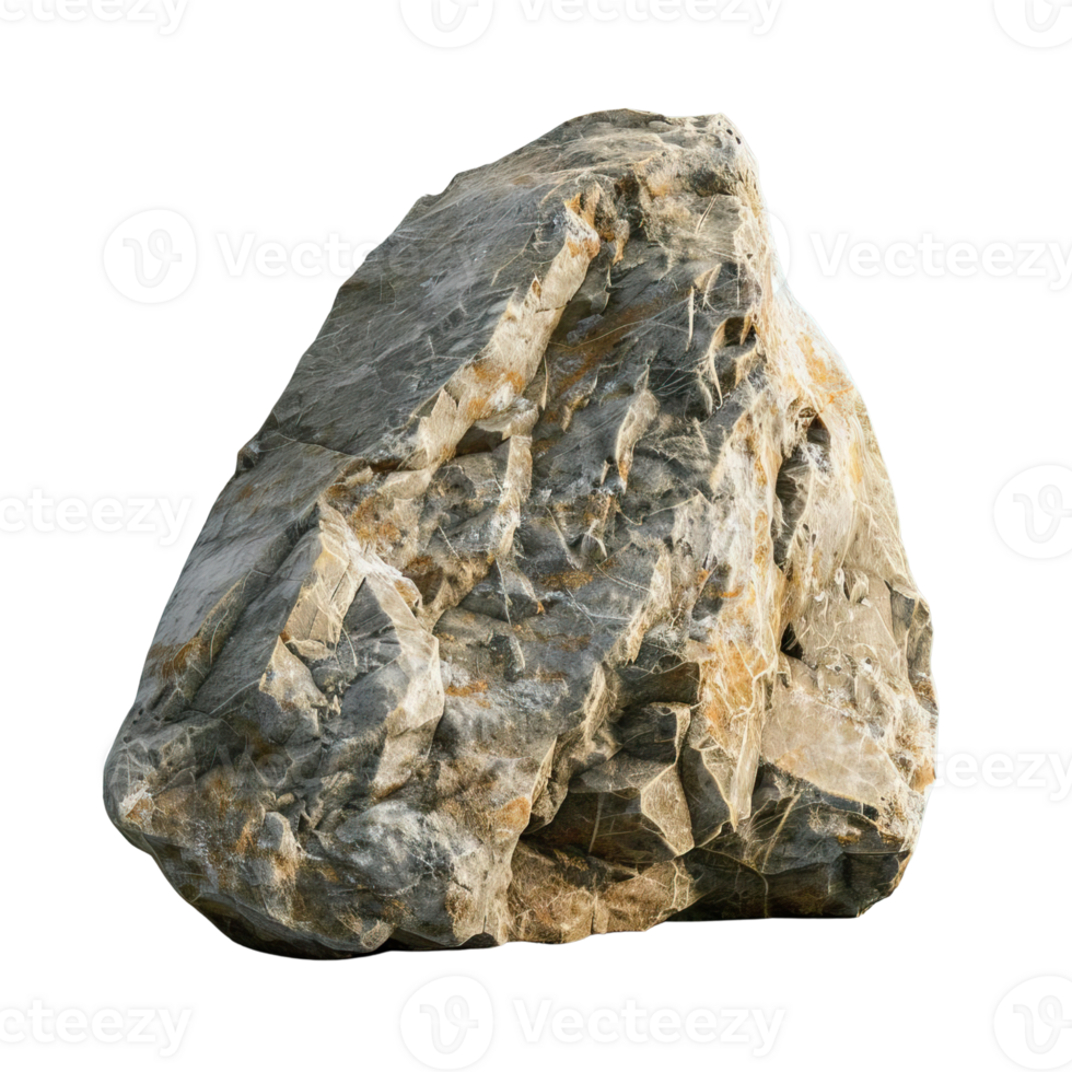 Large heavy rock stone isolated on background png
