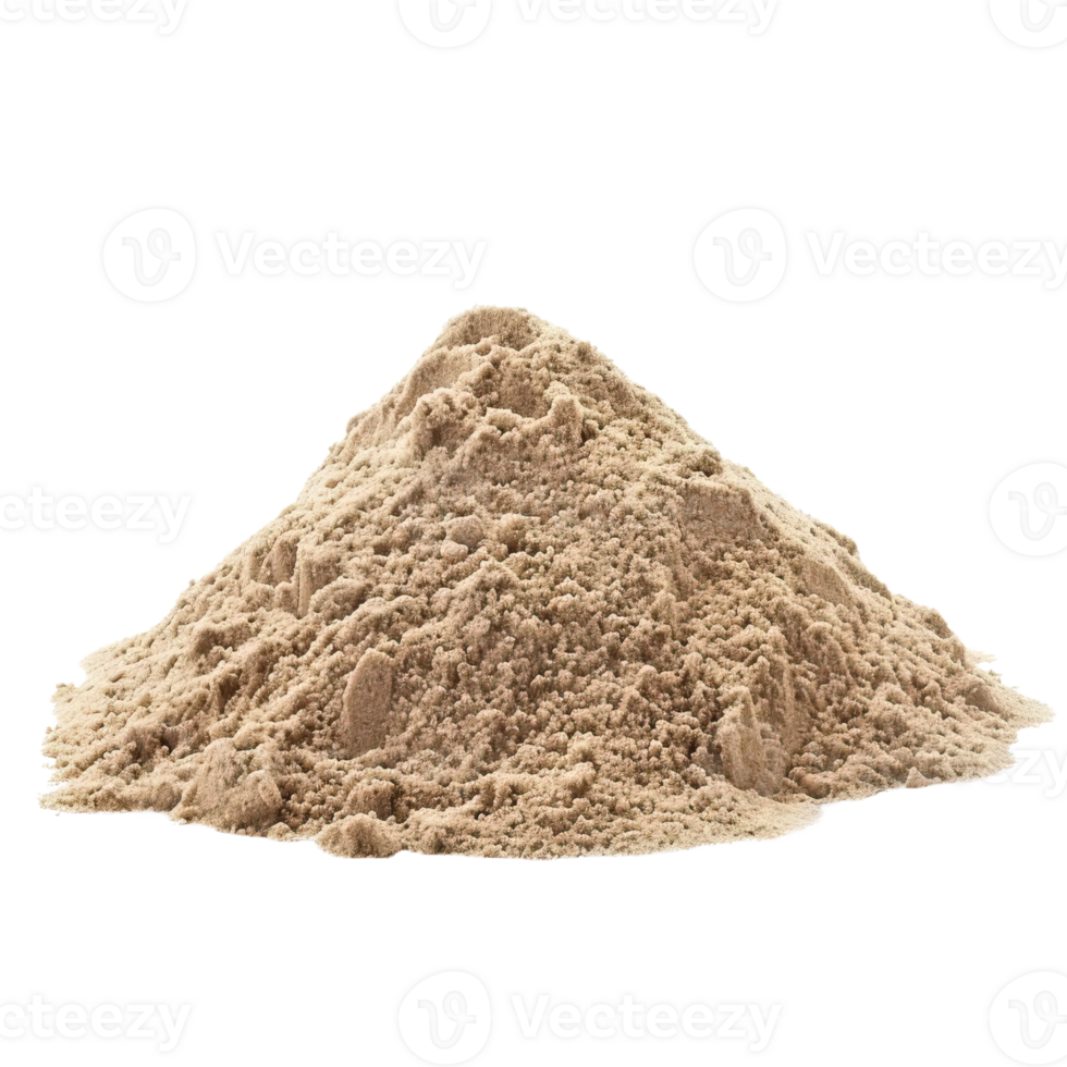 Pile heap of beach sand isolated on background png