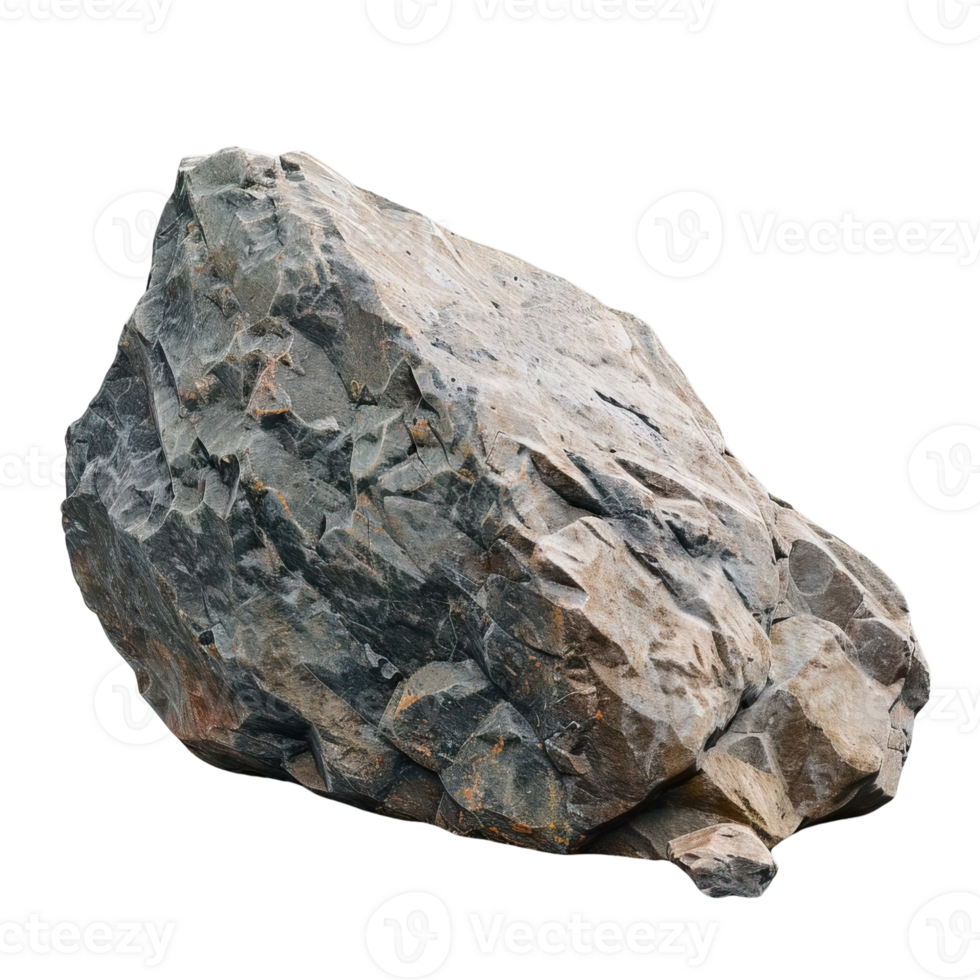 Large heavy rock stone isolated on background png