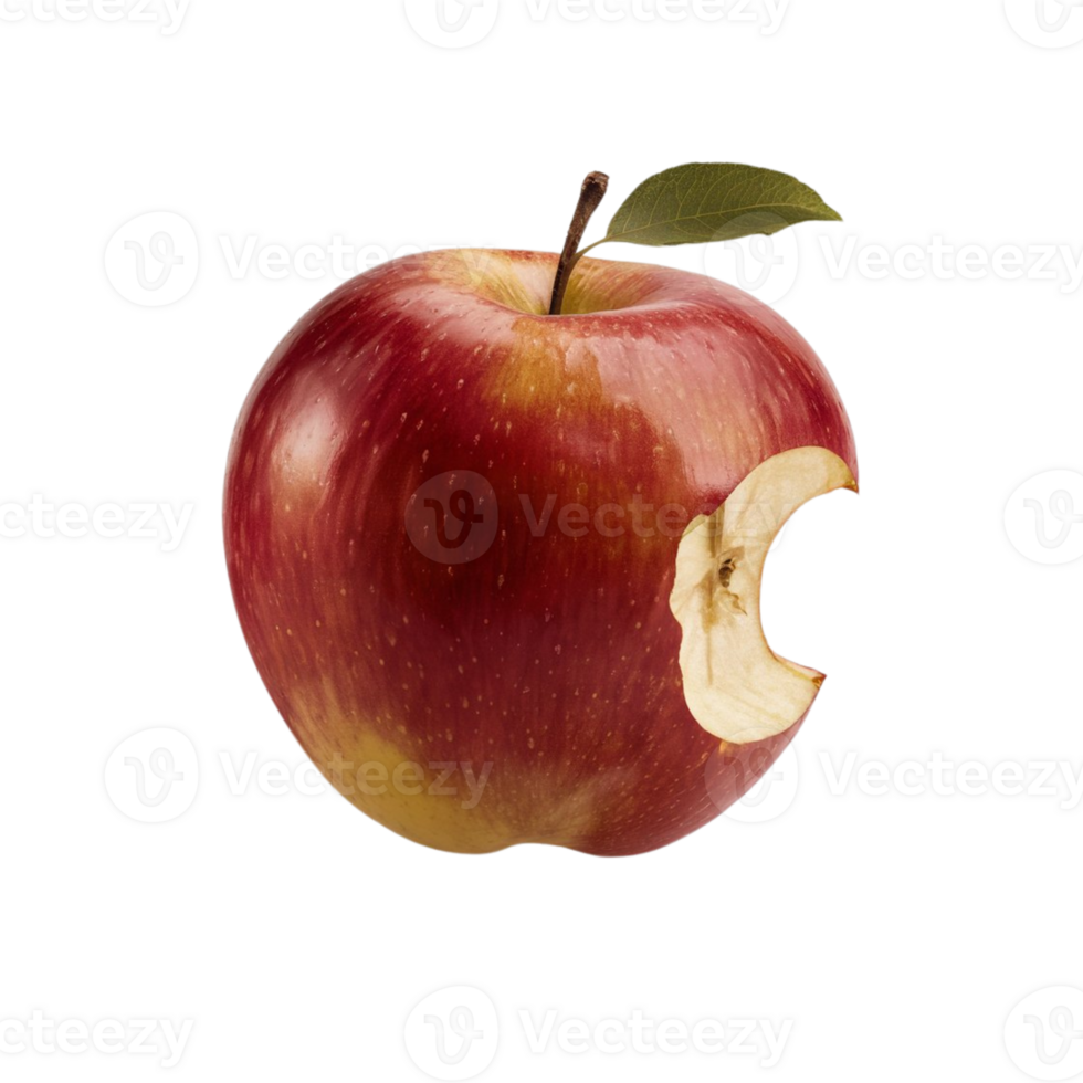 an apple with a bite taken out of it png