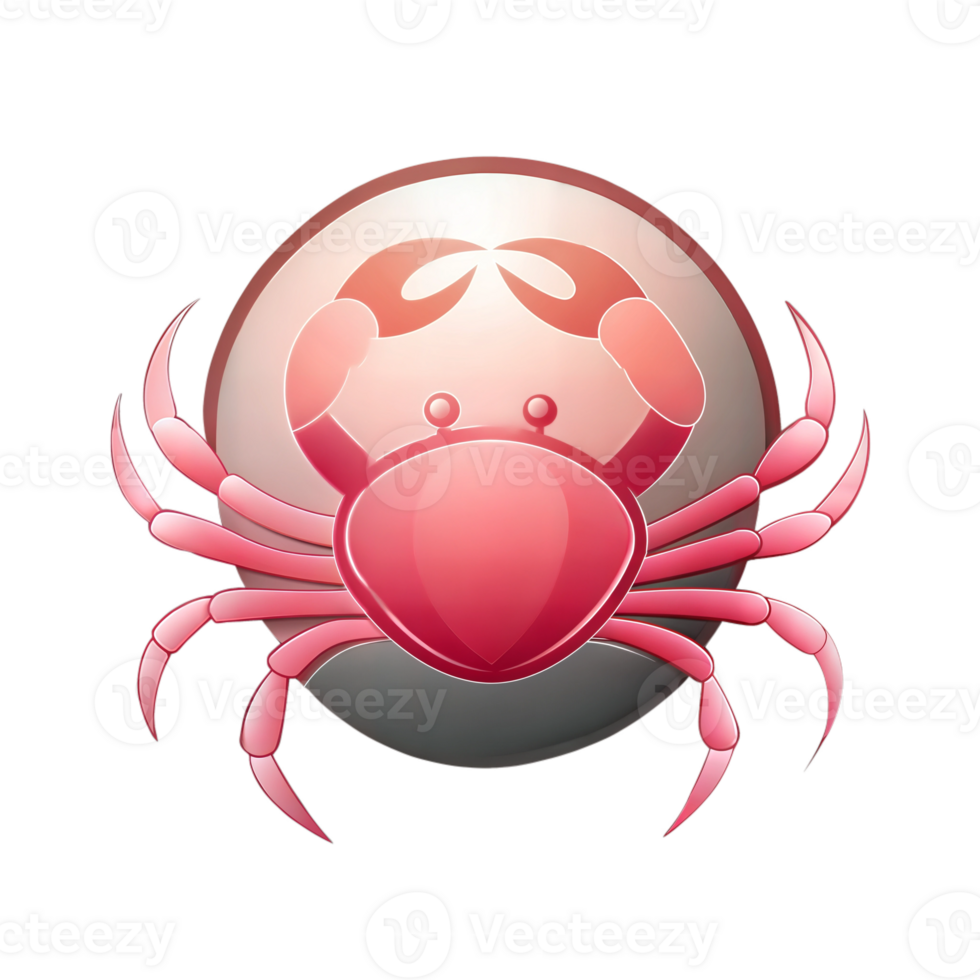 Cancer zodiac sign, representing astrology, horoscopes, and Cancer characteristics. png