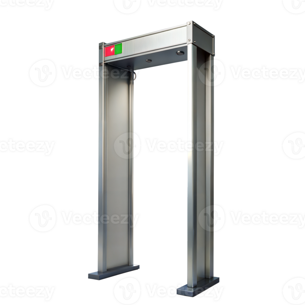 Walkthrough metal detector used for security screenings png