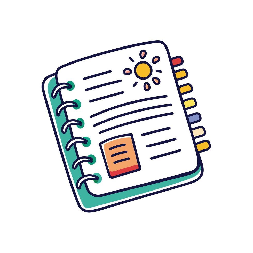 Education Material Icon Illustration vector