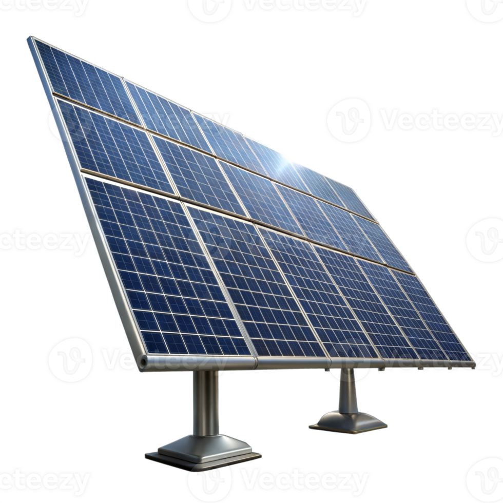 Solar panel system, possibly used for renewable energy generation png
