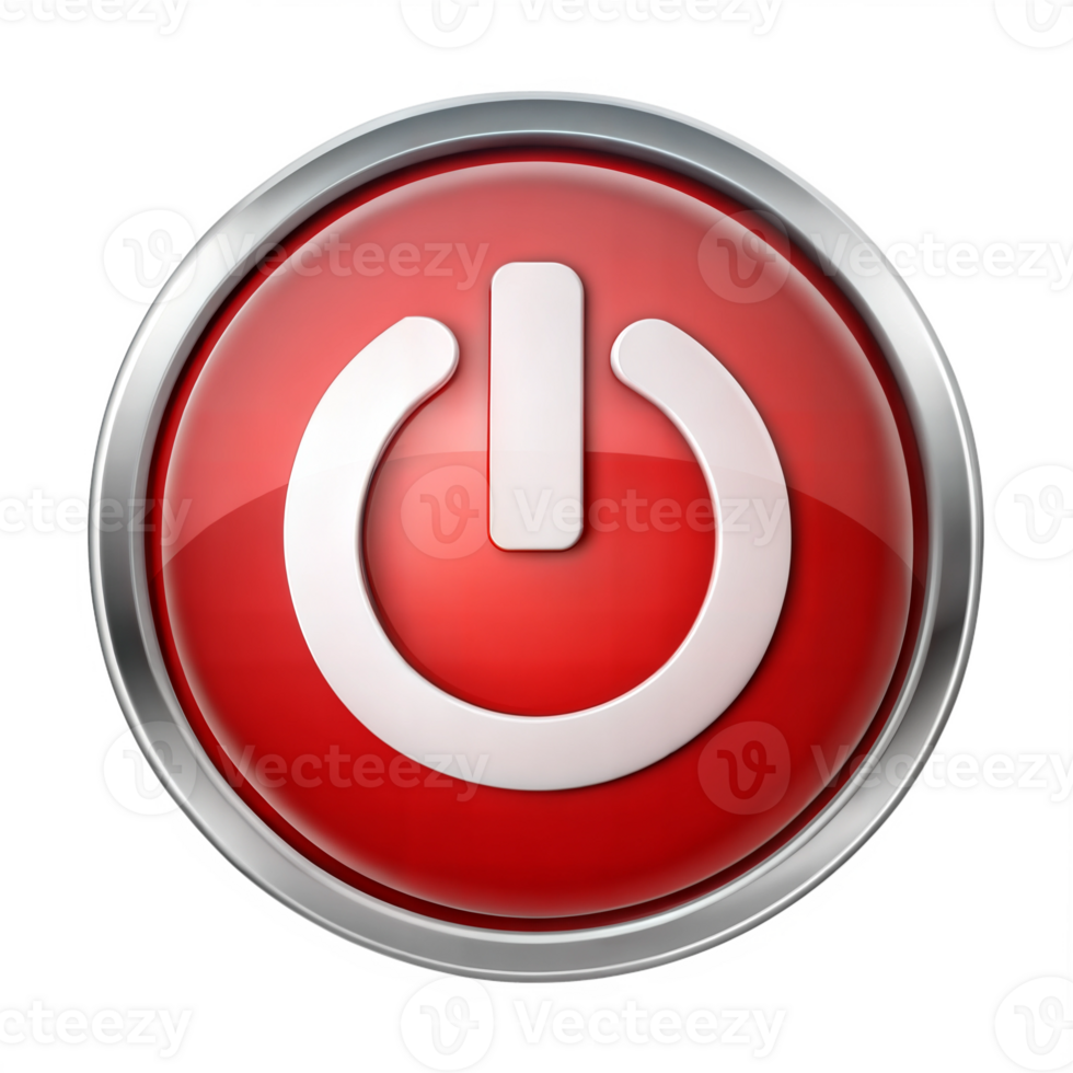 Power button icon symbolizing energy and control png