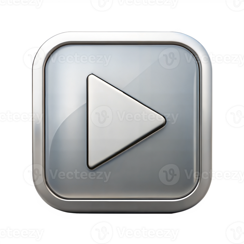 Play button icon symbolizing media and playback png