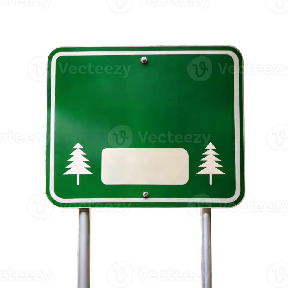 Green road sign symbolizing environmental awareness png