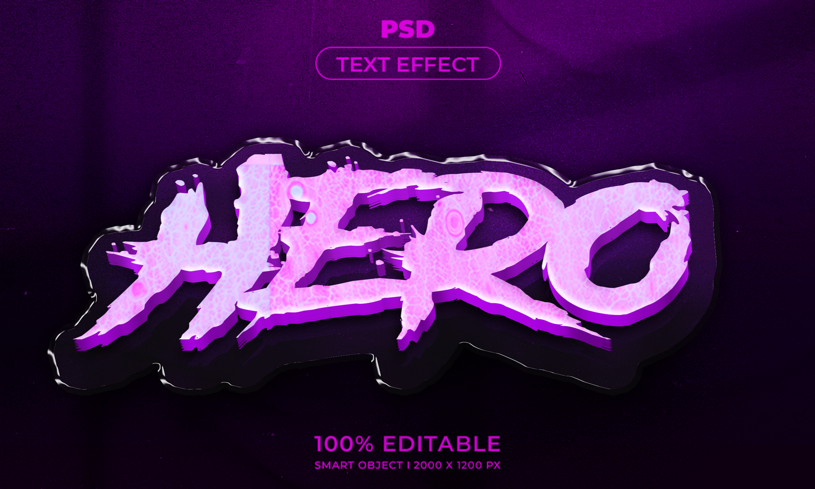 Hero Text Effect psd