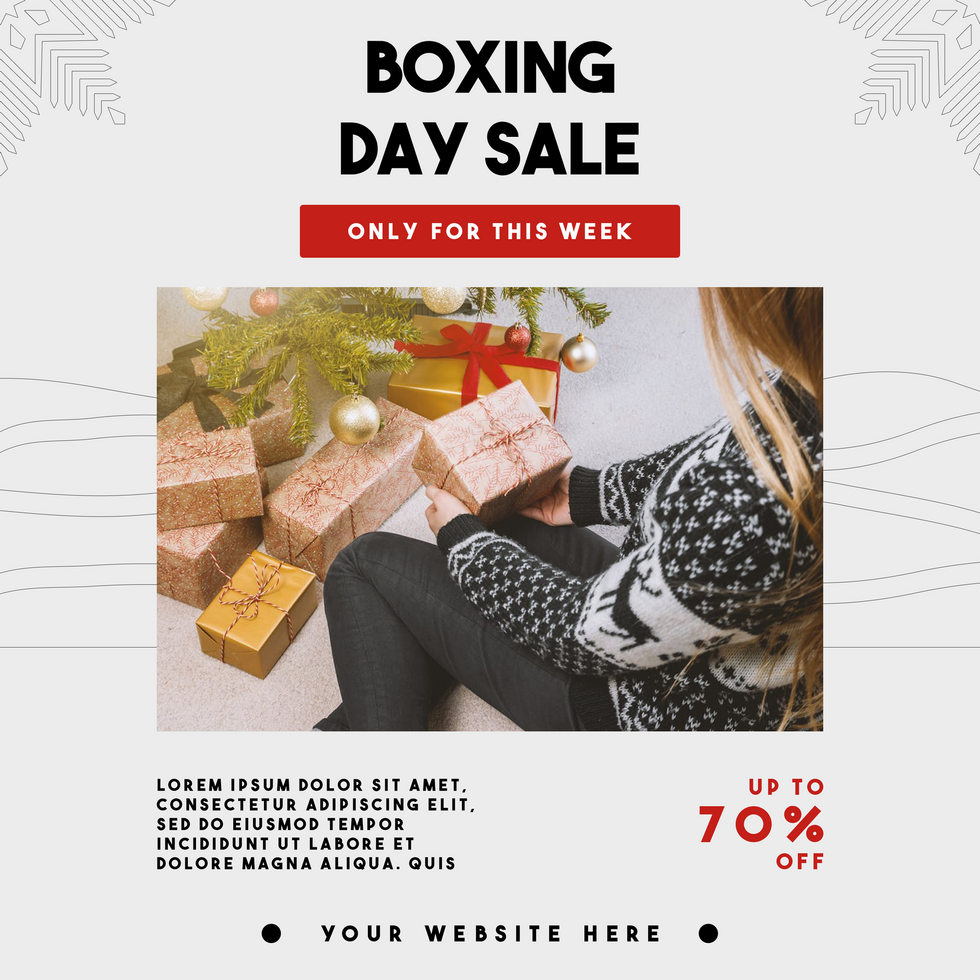 Christmas Gifts Sale Promotion and Advertisement Social Media Template Design psd