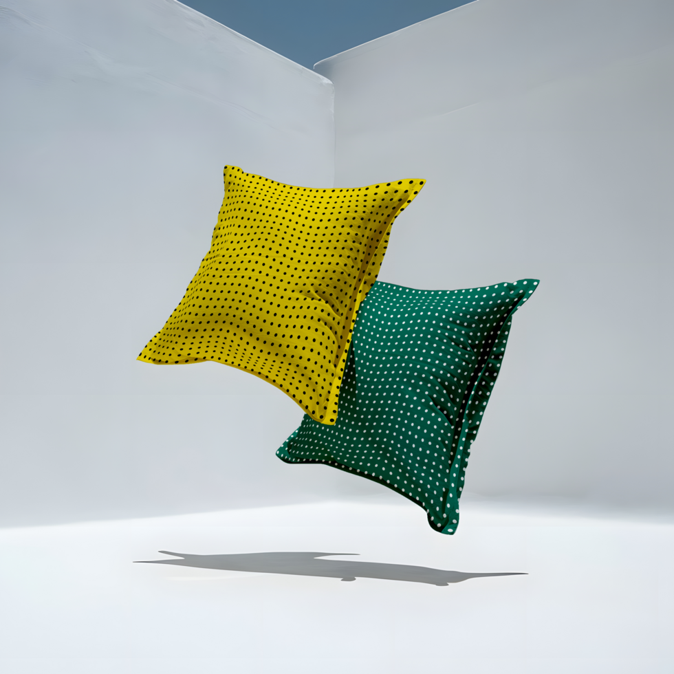 Double Pillows Mockup psd