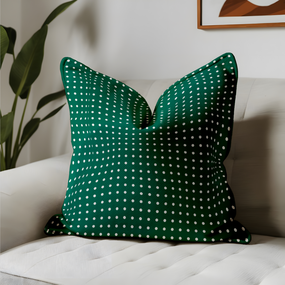 A Pillow on Sofa Mockup psd