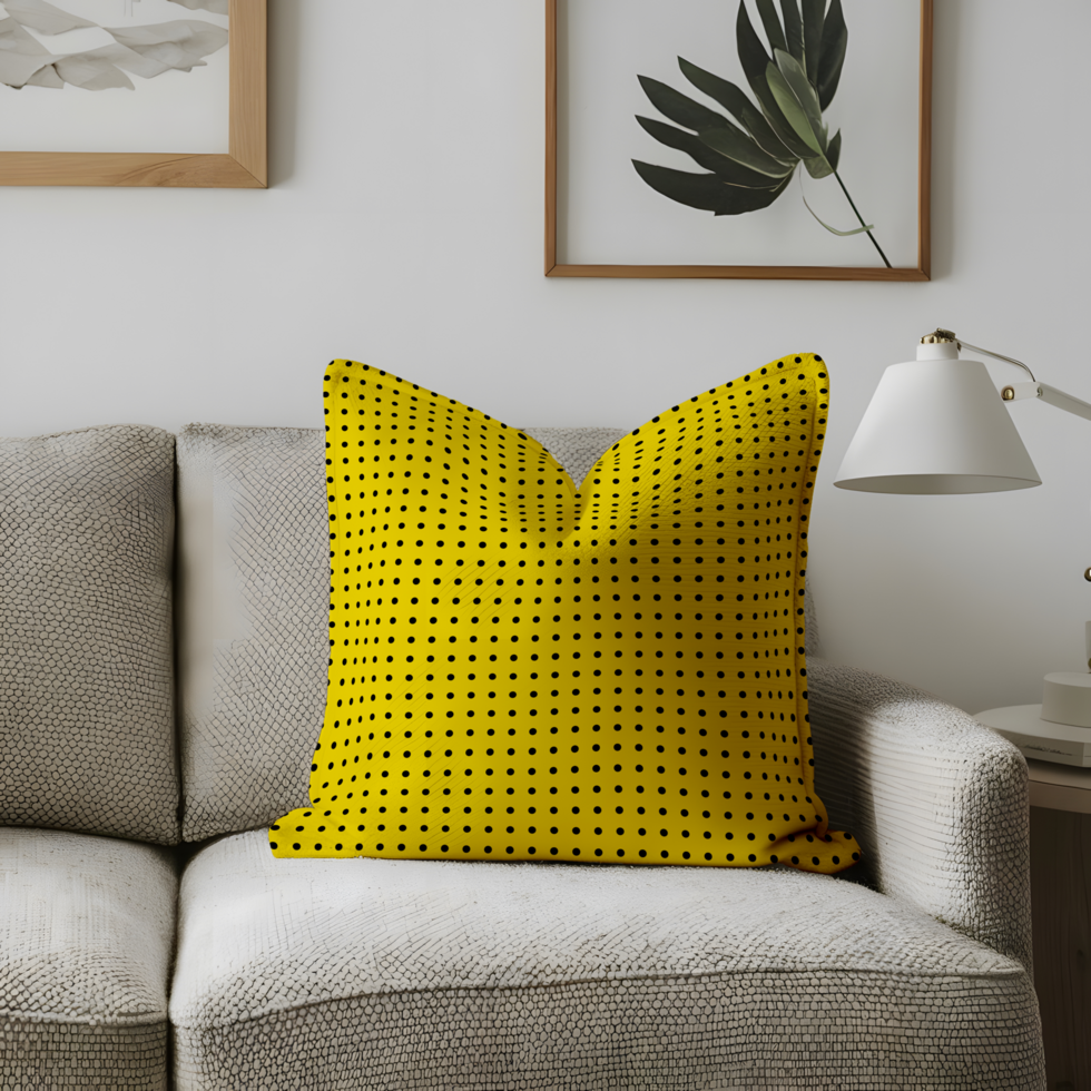 Pillow on Sofa Mockup psd