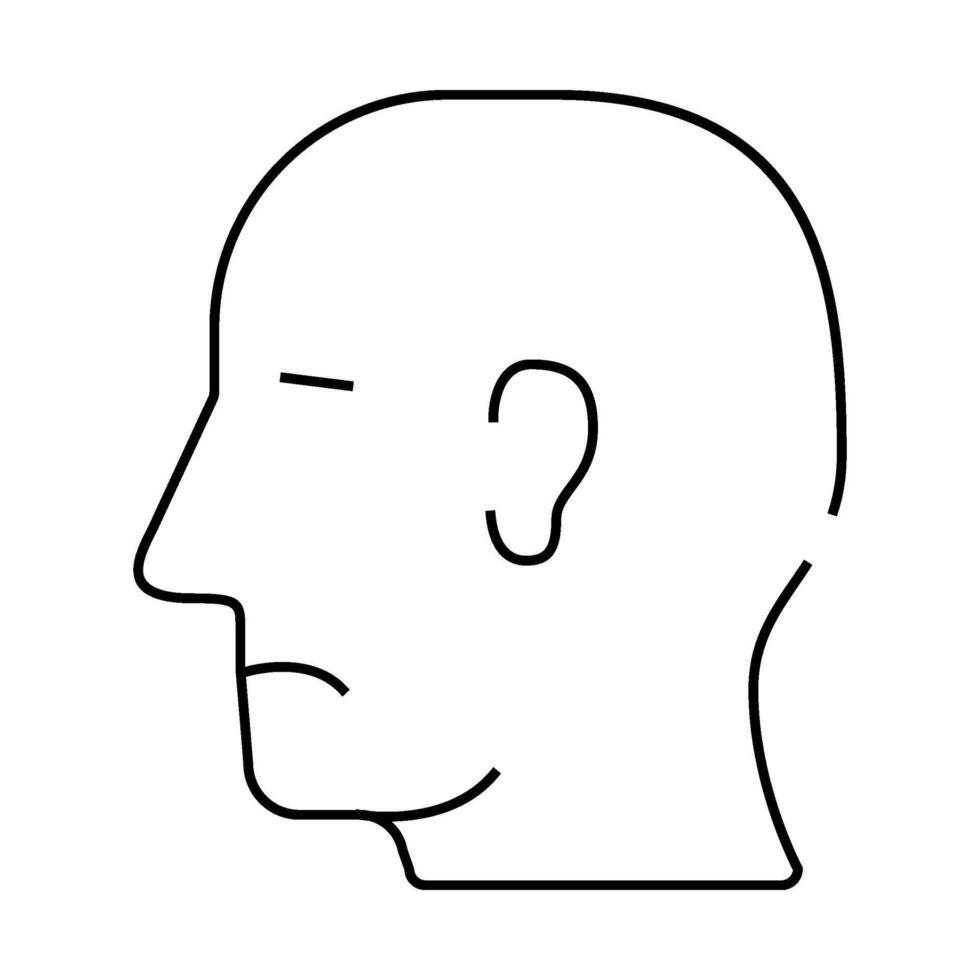 allergic rash line icon illustration black vector