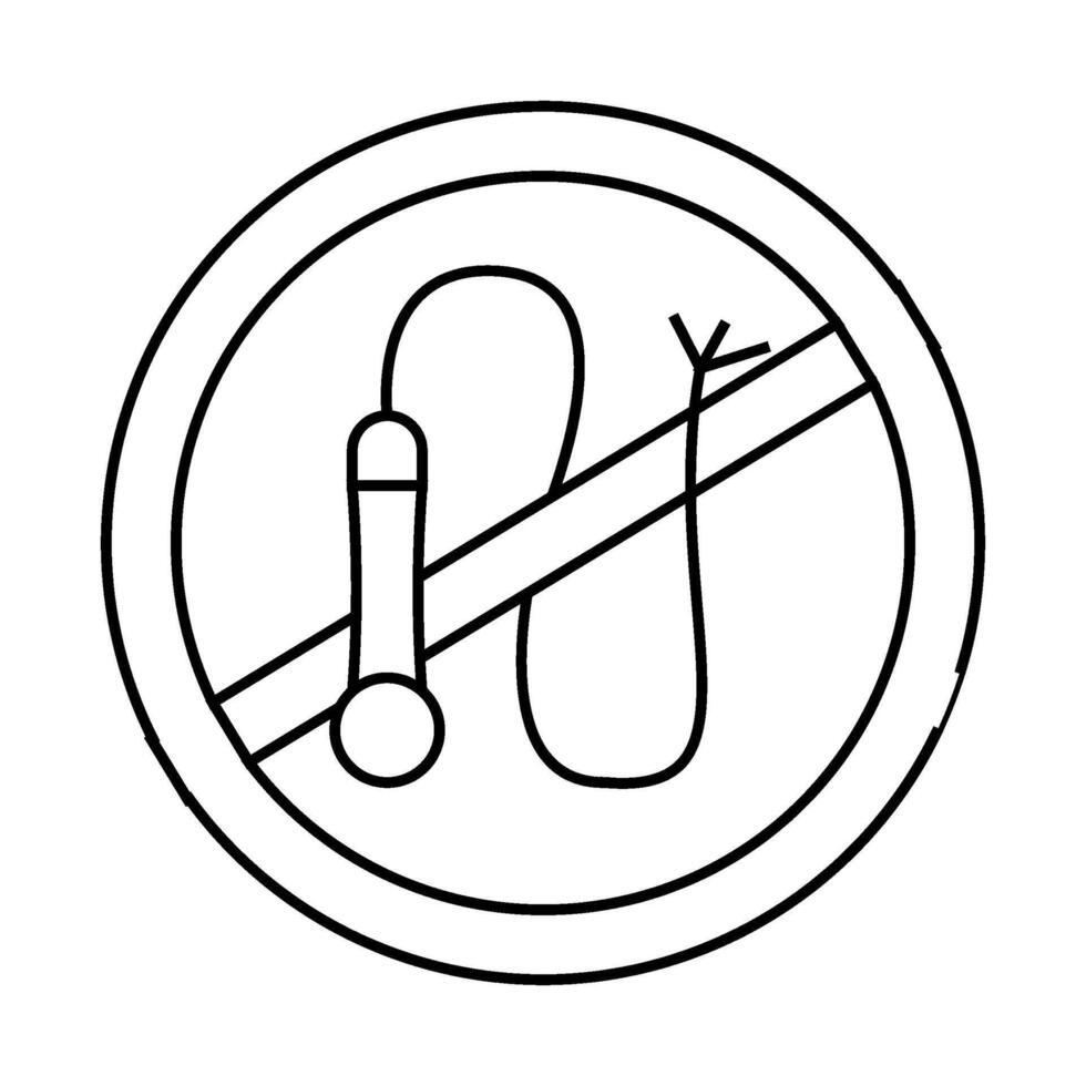 animal training without whip line icon illustration vector