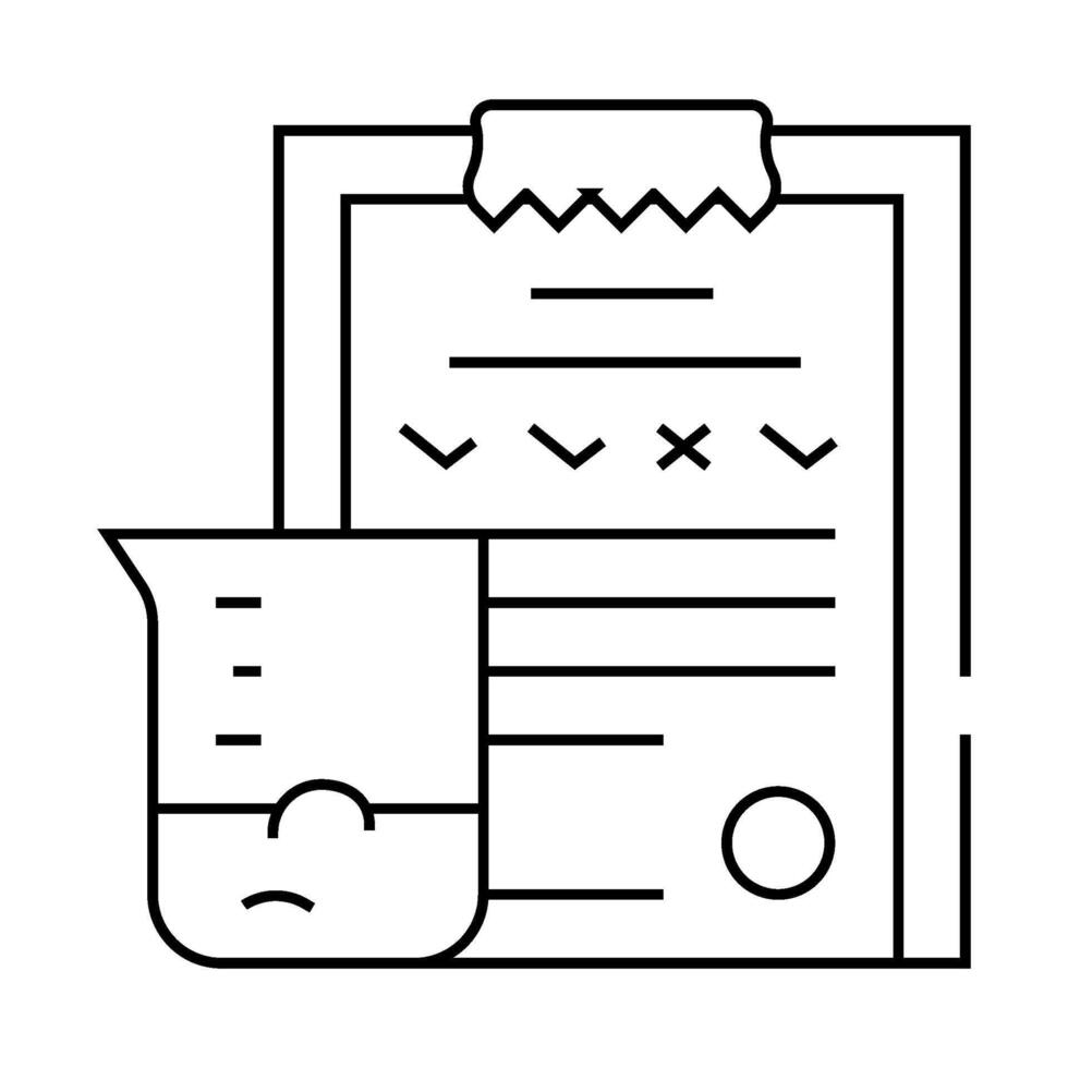 soil analysis line icon illustration black vector