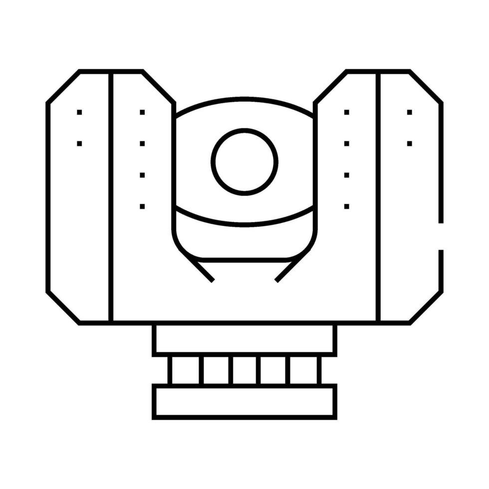 laser scanner device line icon illustration vector