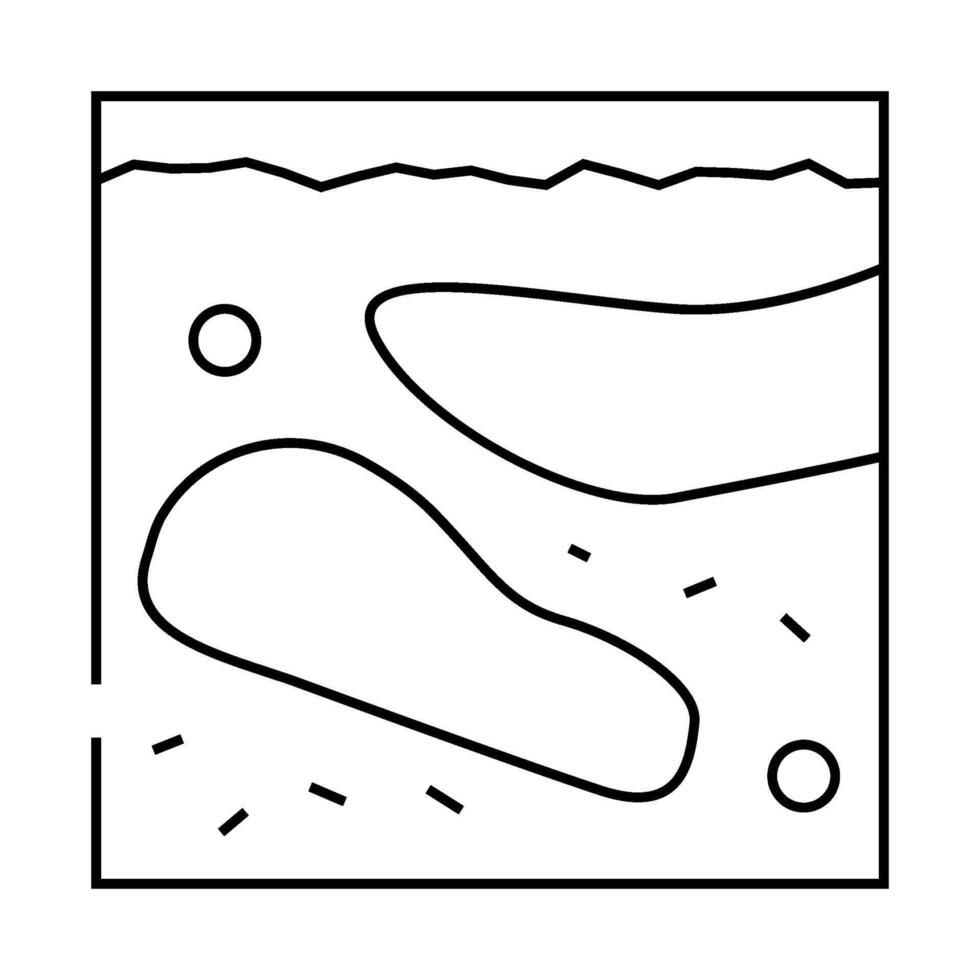depth soil analysis line icon illustration vector