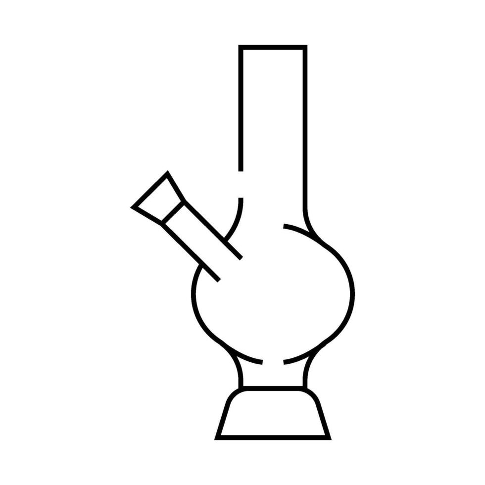 bulbulyator for smoke narcotics line icon illustration vector
