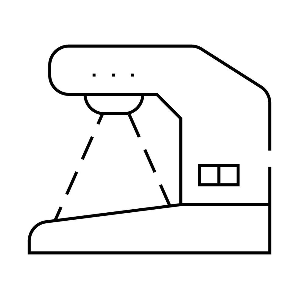currency detector device line icon illustration vector