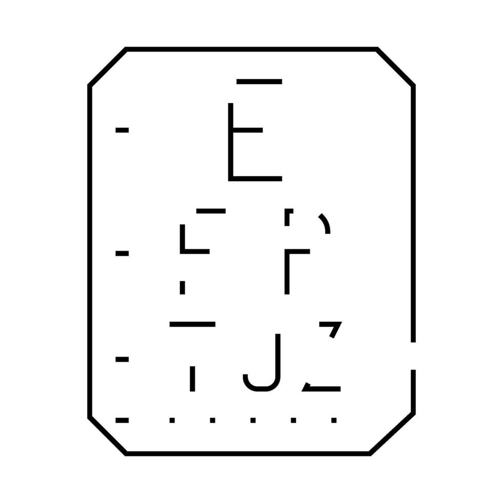 vision loss symptom line icon illustration vector