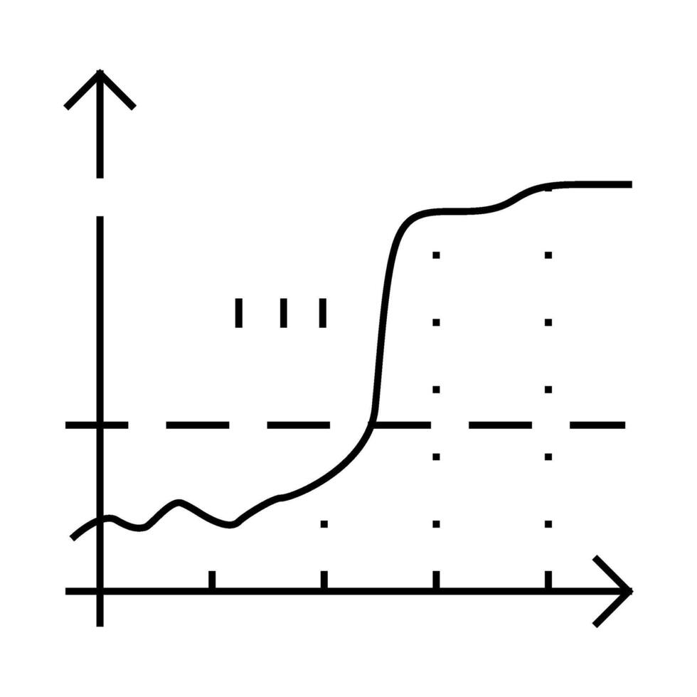 glucose level line icon illustration black vector