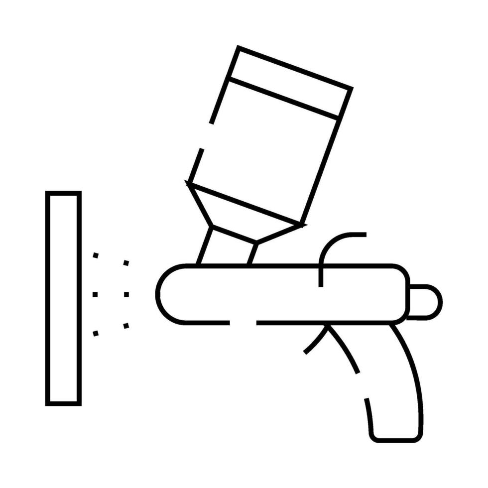 powder coating line icon isolated illustration vector
