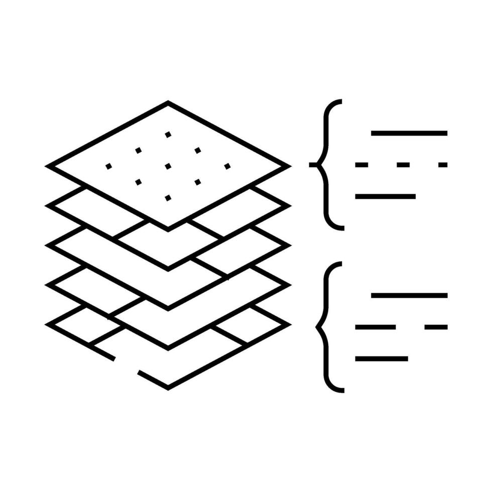 layers virtual reality line icon illustration vector