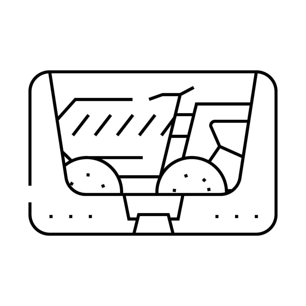scale model toy line icon illustration vector