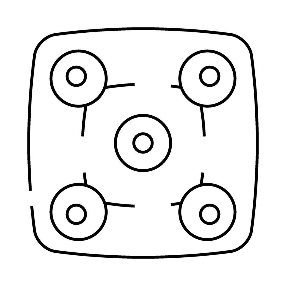 ceiling panoramic camera line icon illustration vector