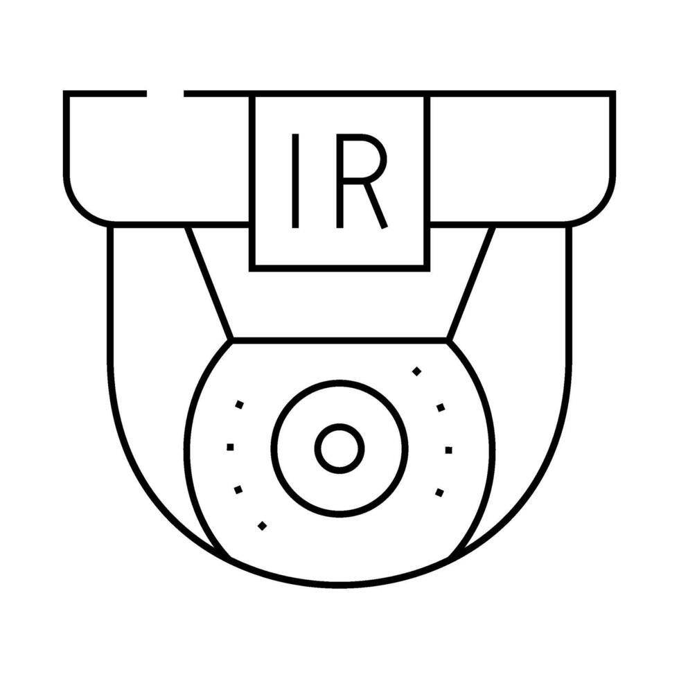 infrared camera line icon illustration vector