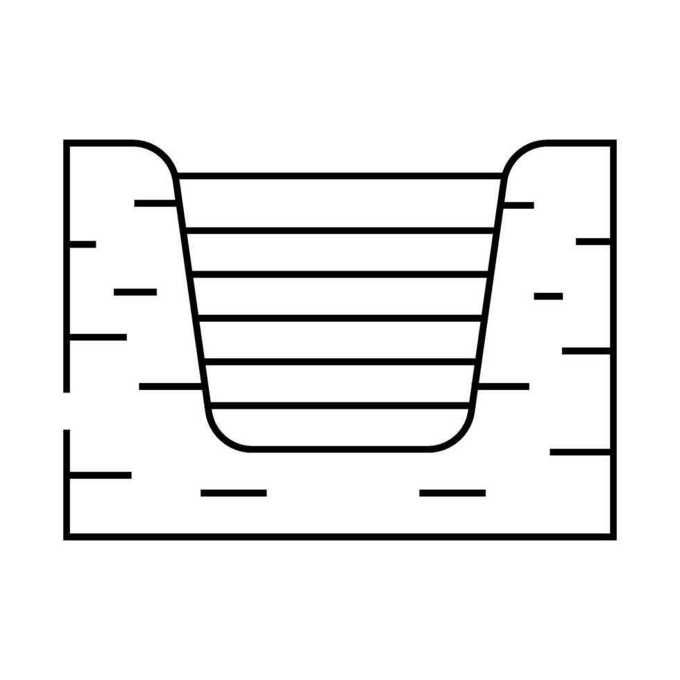 box of napkins line icon illustration vector