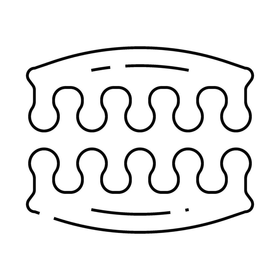 finger separator line icon illustration line vector