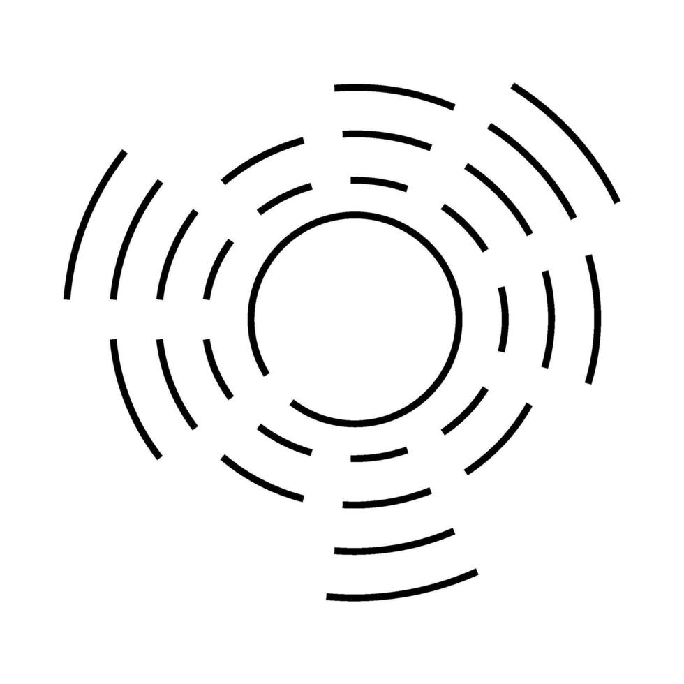 circular equalizer line icon illustration line vector
