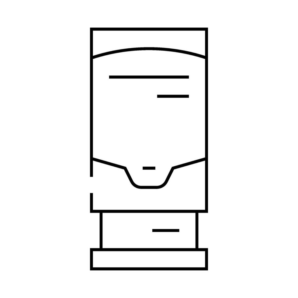 terminal for payment line icon illustration vector
