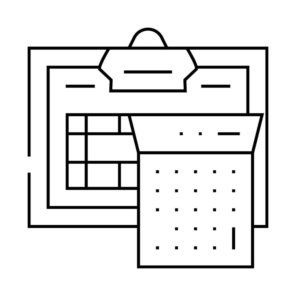 accounting department line icon illustration line vector