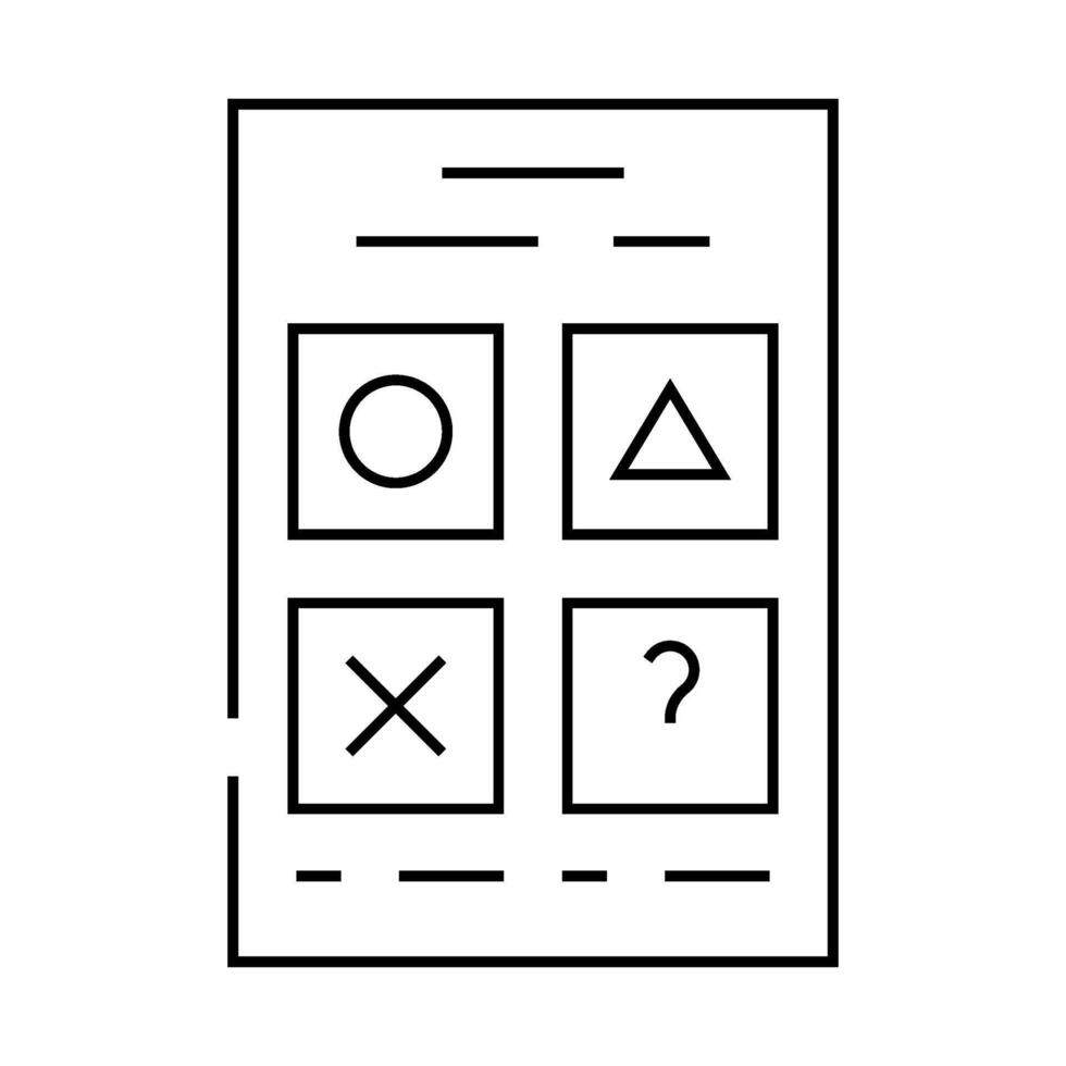 testing for self study line icon illustration vector